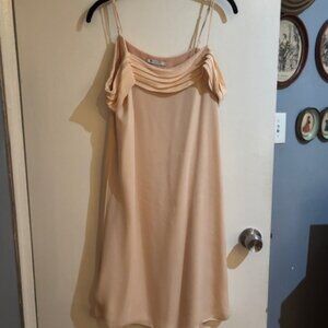 Peach T Wang Silk Dress